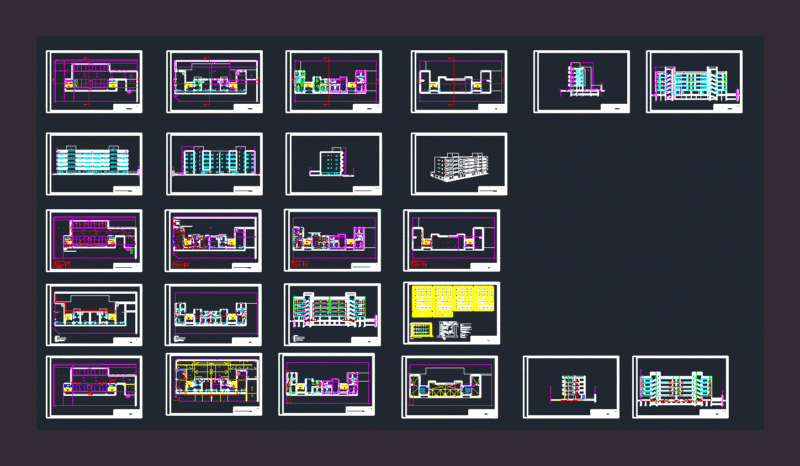 Building Project DWG Full Project for AutoCAD