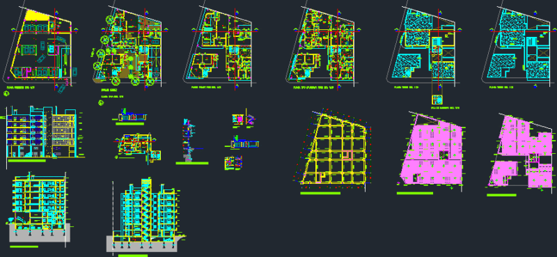 Building Project DWG Full Project for AutoCAD
