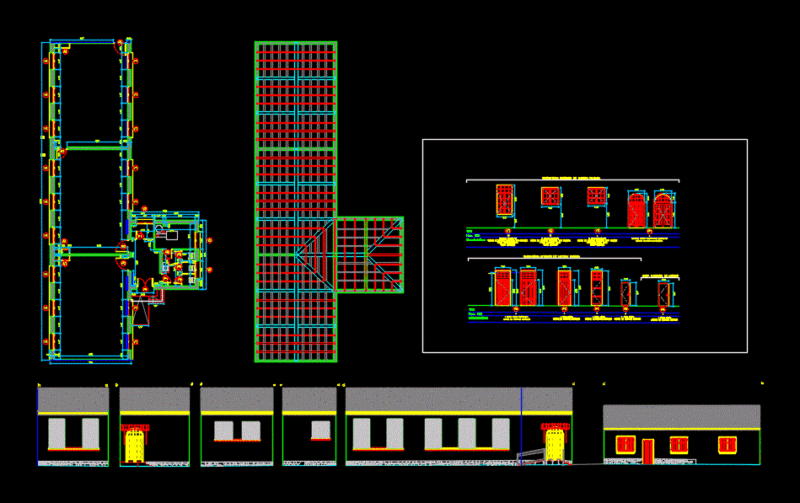 Building Restoration DWG Section for AutoCAD