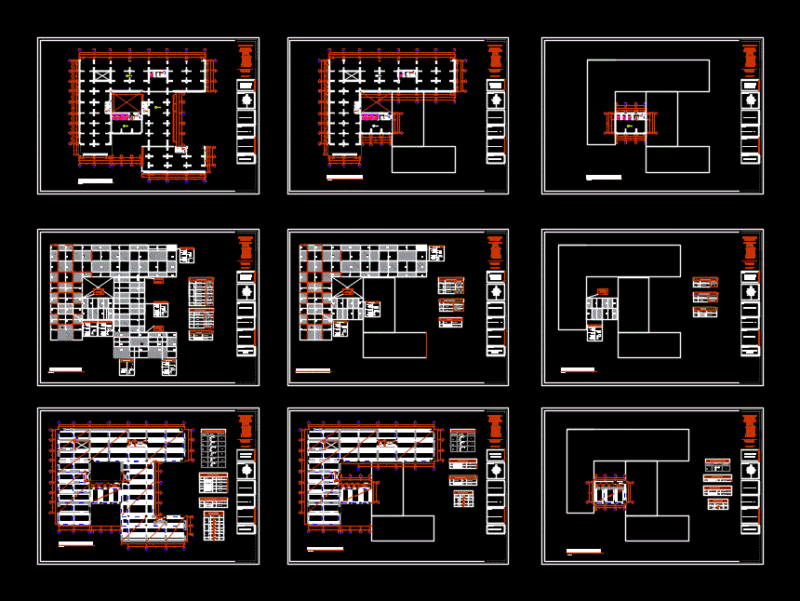 Building Structures DWG Block for AutoCAD