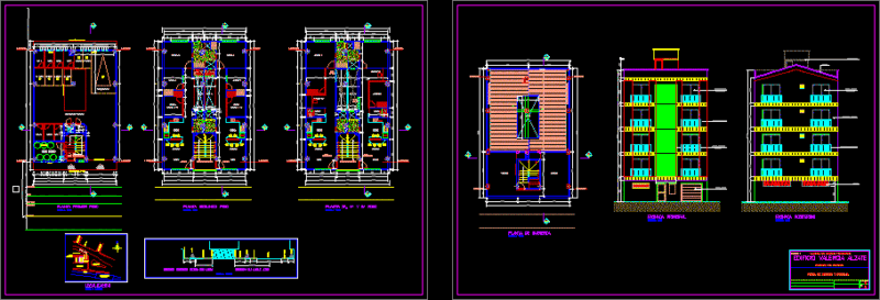 Building Valencia Alzate DWG Block for AutoCAD