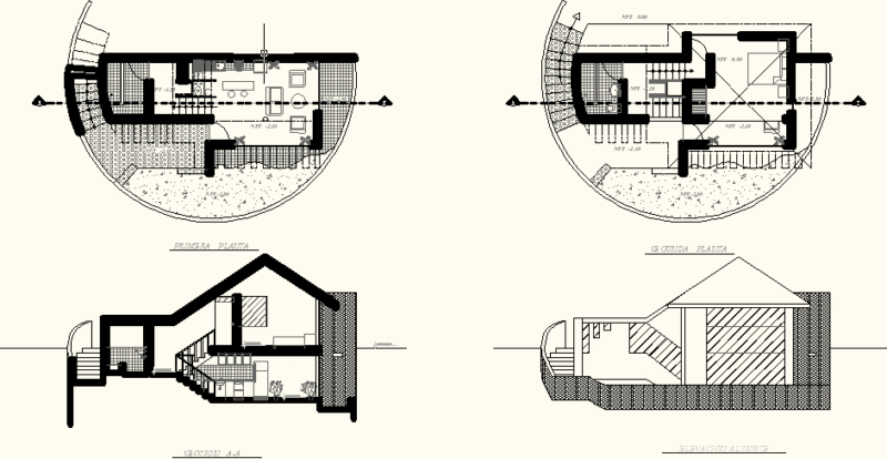 Bungalow – Project DWG Full Project for AutoCAD