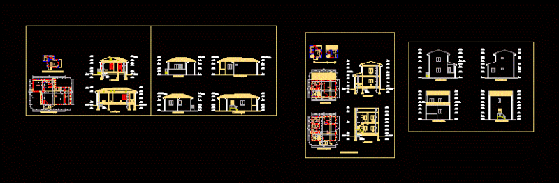 Bungalow DWG Section for AutoCAD