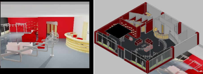 Buotique 3D DWG Model for AutoCAD