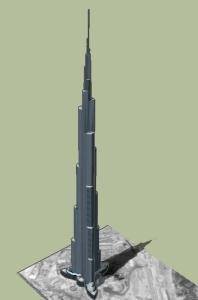 Burj Khalifa 3D SKP Model for SketchUp