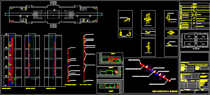 Bus Bar Installation Details DWG Detail for AutoCAD ... block diagram drawing 