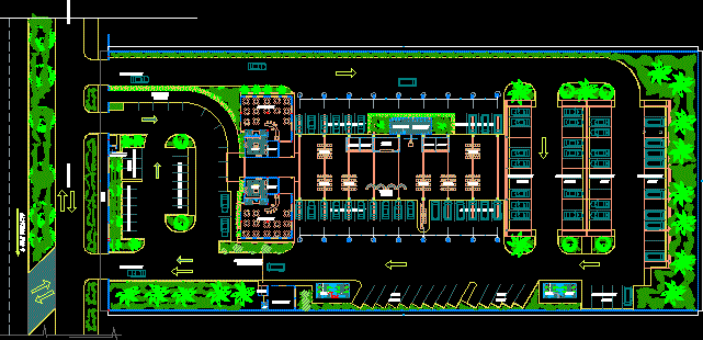 Bus Station DWG Block for AutoCAD • Designs CAD