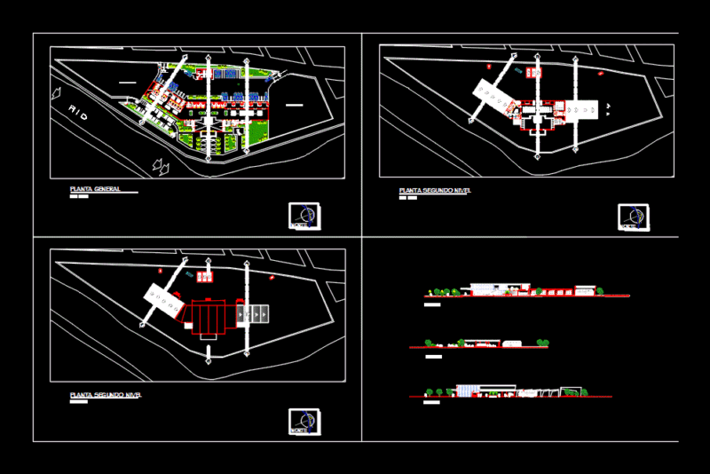 Bus Station DWG Block for AutoCAD