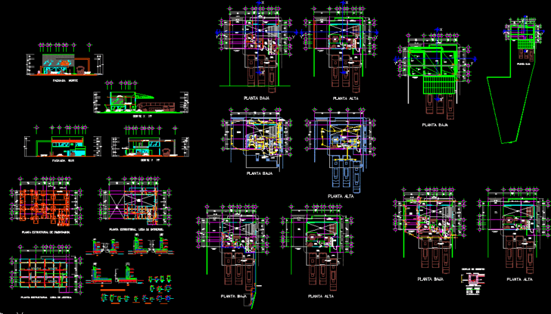Bus Station DWG Detail for AutoCAD
