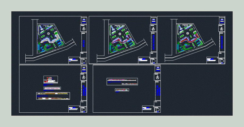Bus Terminal DWG Detail for AutoCAD