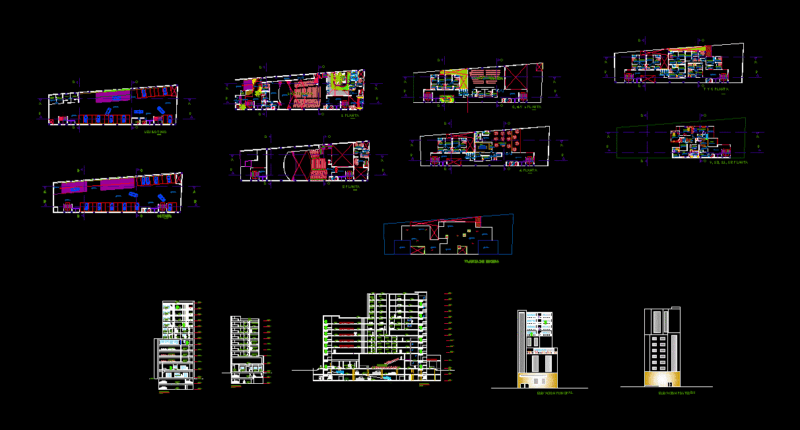 Business Center DWG Block for AutoCAD