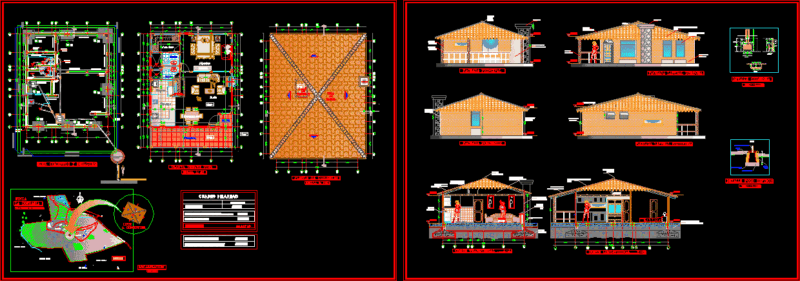 Cabin 1 Floor DWG Block for AutoCAD