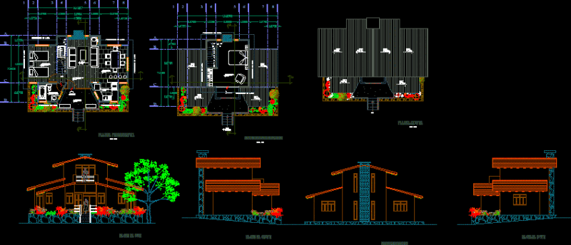 Cabin DWG Block for AutoCAD