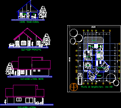 Cabin DWG Section for AutoCAD • Designs CAD