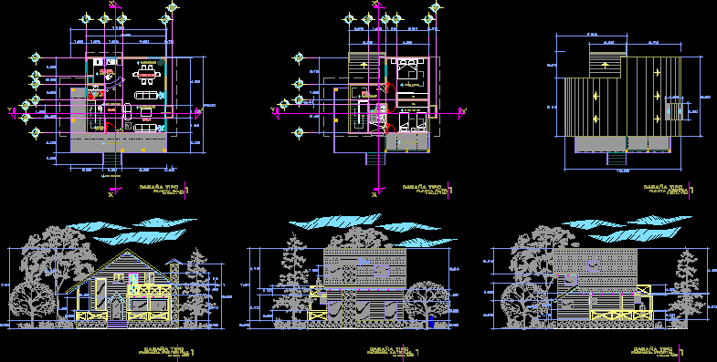 Cabin DWG Section for AutoCAD • Designs CAD