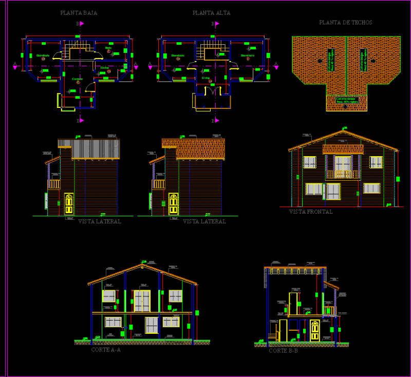 Cabin In Andean Area DWG Block for AutoCAD