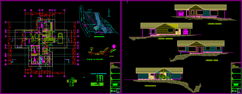 Cabin Mountain-Range DWG Block for AutoCAD
