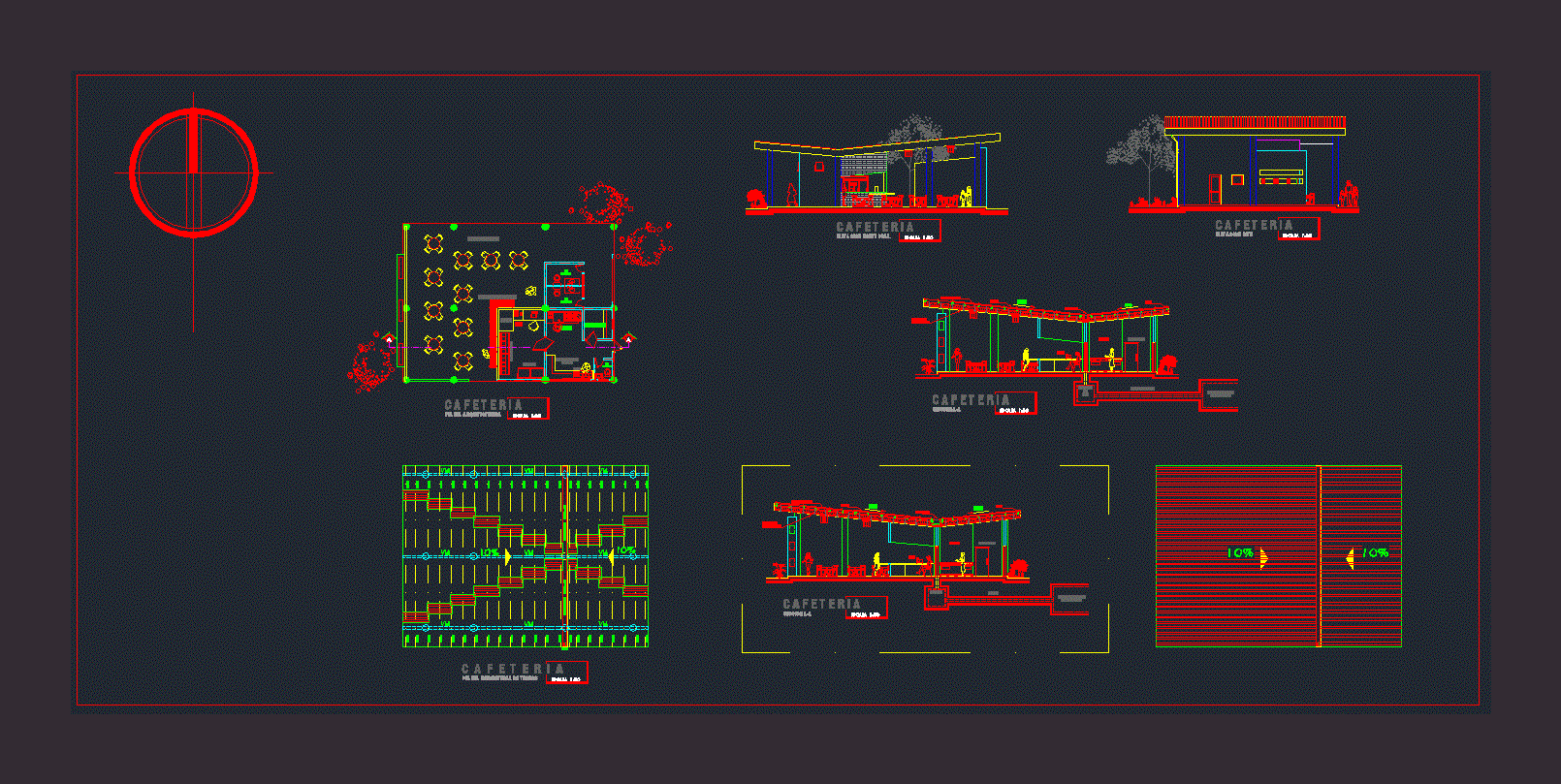 Cafeteria DWG Block for AutoCAD • Designs CAD