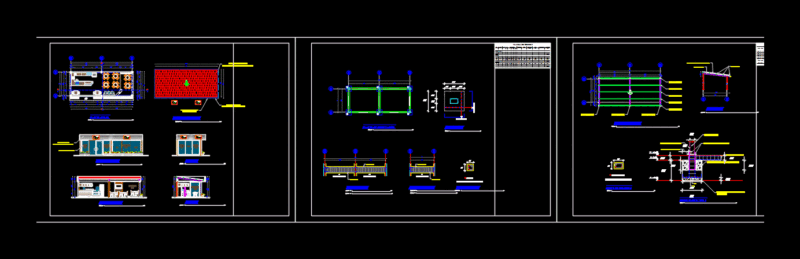 Cafeteria DWG Block for AutoCAD