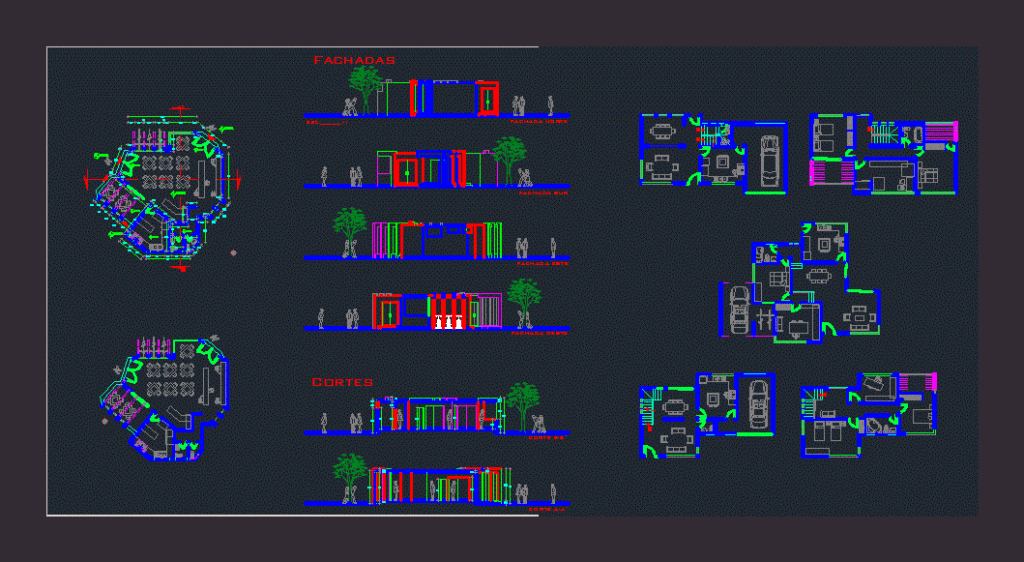 Cafeteria DWG Block for AutoCAD