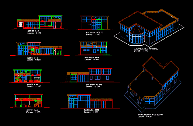 Cafeteria DWG Block for AutoCAD