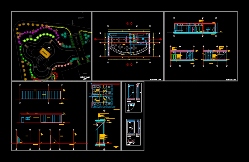 Cafeteria DWG Full Project for AutoCAD
