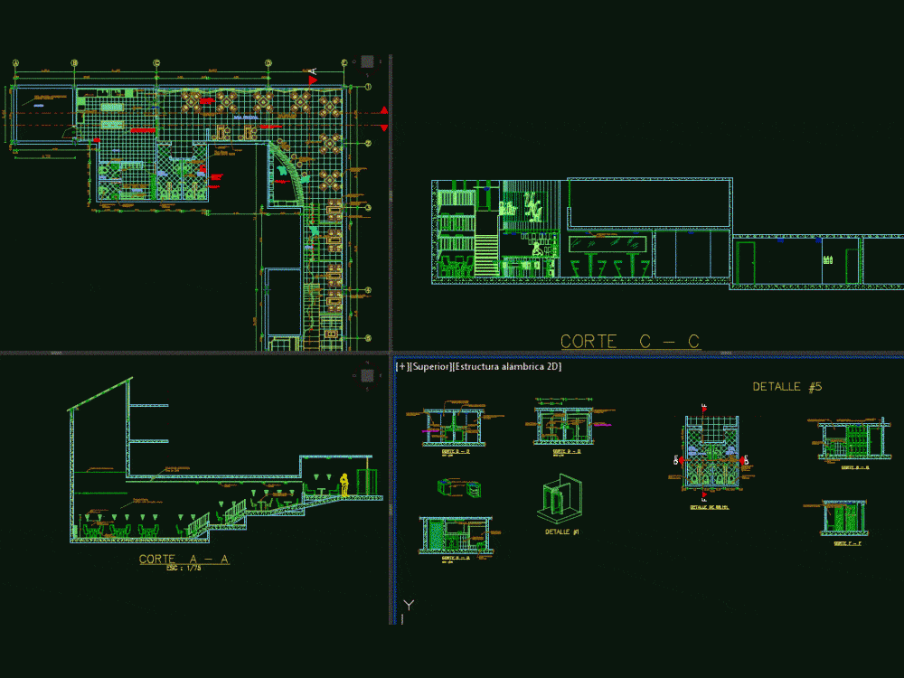 Cafeteria Project DWG Full Project for AutoCAD • Designs CAD