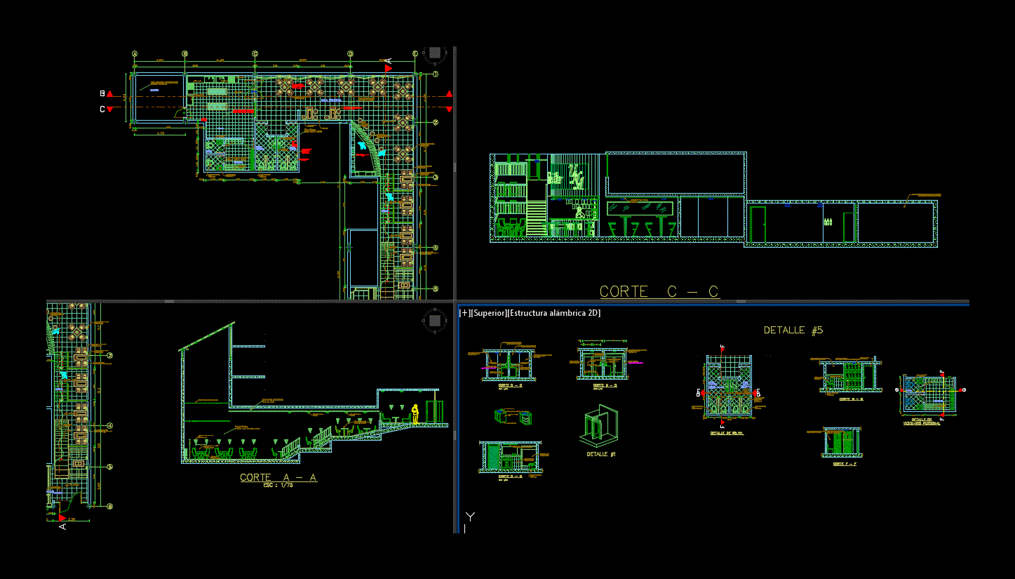 Cafeteria Project DWG Full Project for AutoCAD • Designs CAD