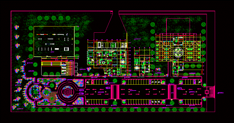 Canine Hostel DWG Block for AutoCAD