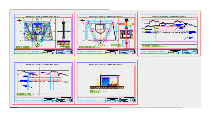 San Antonio Chapel Architectural Plans and Foundation Details