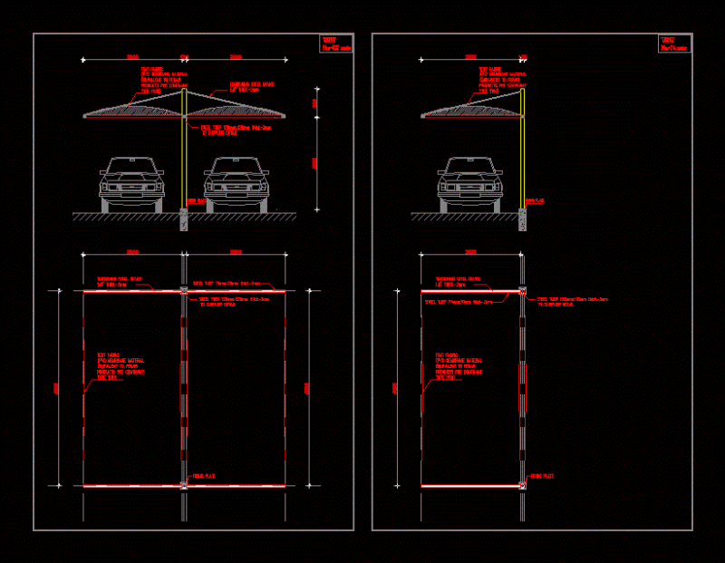 Car Parking DWG Detail for AutoCAD