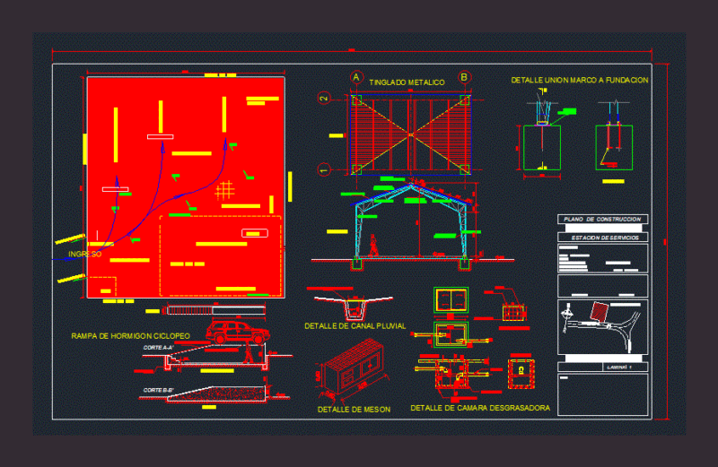 Car Wash DWG Block for AutoCAD