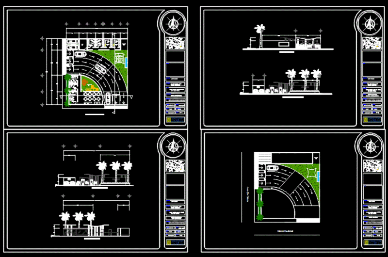 Carwash DWG Section for AutoCAD