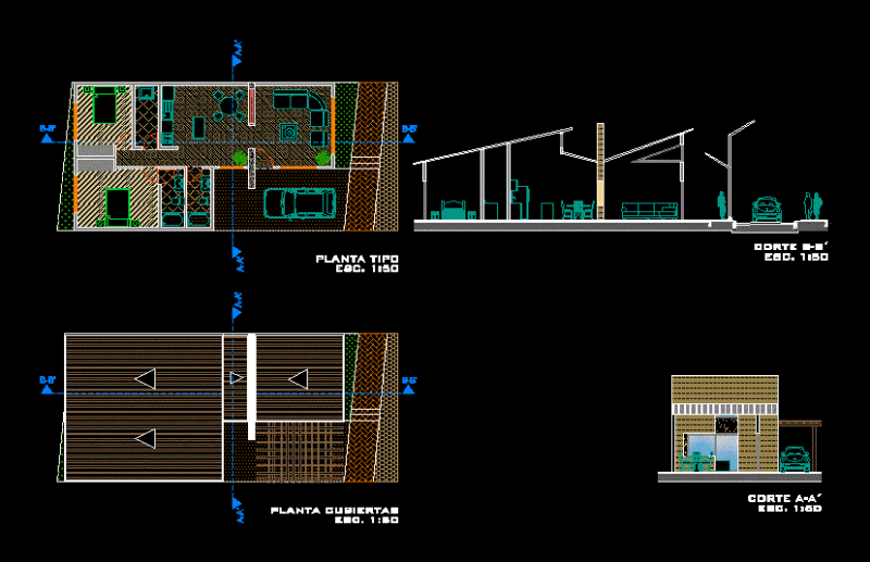 Casa Campestre DWG Block for AutoCAD