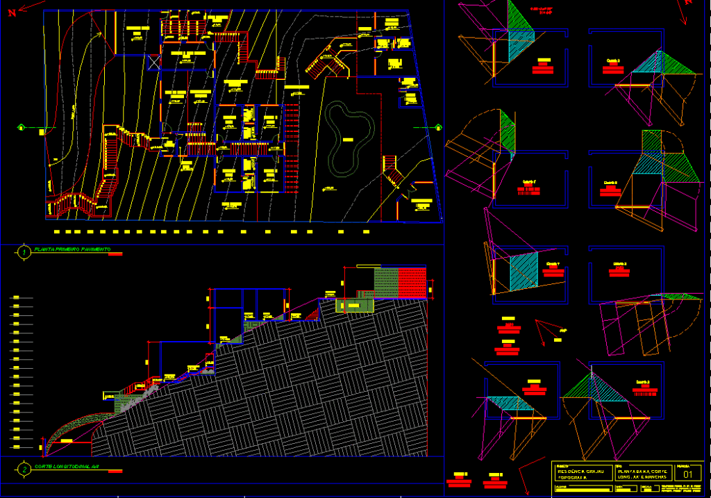 Casa Grajaú – Topography DWG Section for AutoCAD
