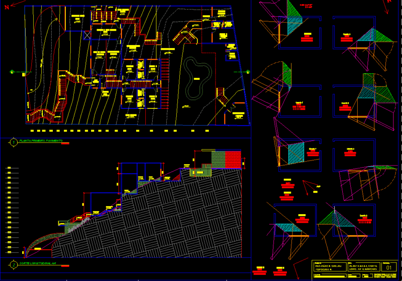 Casa Grajaú – Topography DWG Section for AutoCAD
