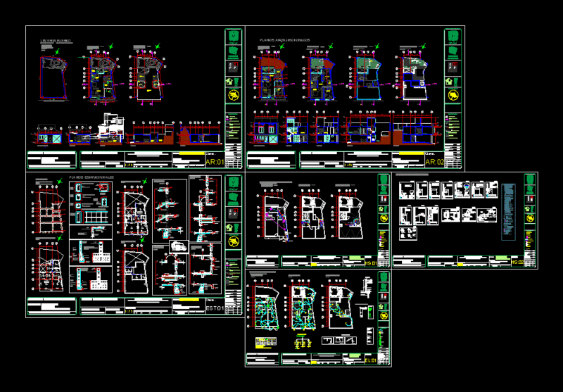 Casa Habitacion DWG Block for AutoCAD