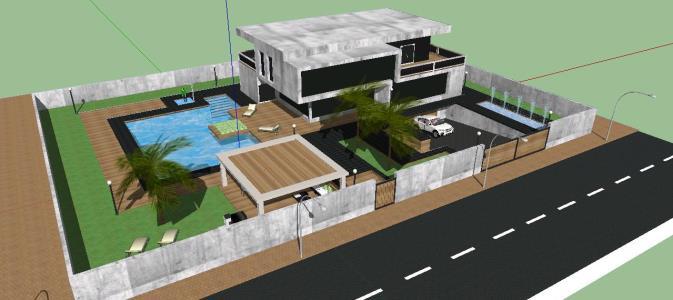 Casa Moderna Cubica 3D SKP Model for SketchUp • Designs CAD