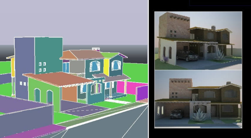 Casa Rustica DWG Block for AutoCAD