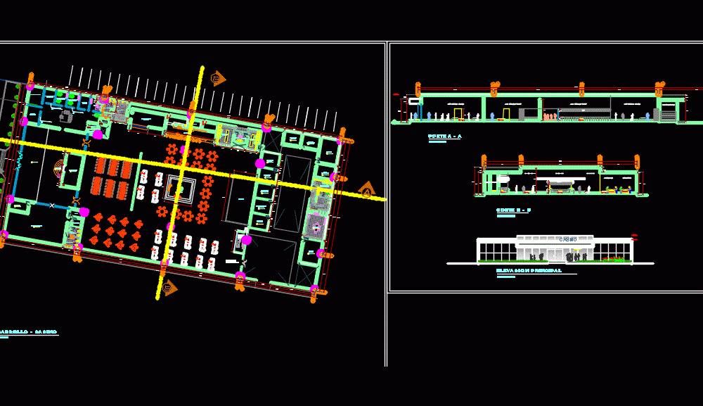 Casino DWG Elevation for AutoCAD • Designs CAD