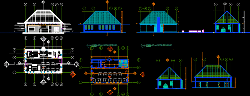 Casino Restaurant DWG Section for AutoCAD