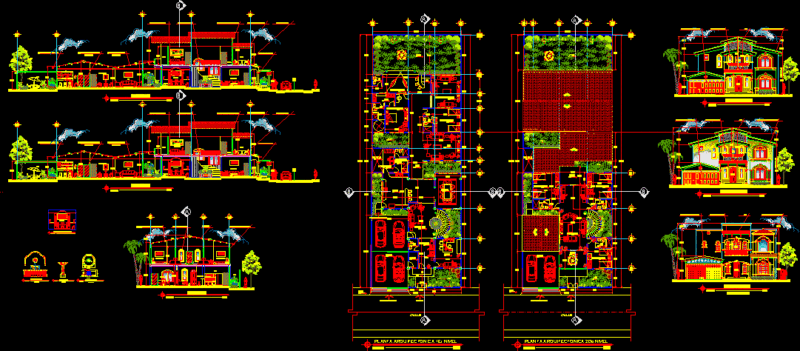 Catalina Hernandez Family House DWG Section for AutoCAD