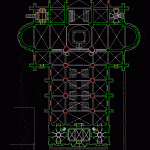 Cathedral DWG Block for AutoCAD