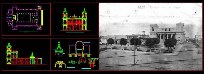 Cathedral Of Chiclayo City DWG Section for AutoCAD