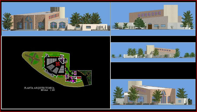 Catholic Church DWG Full Project for AutoCAD