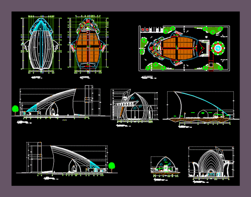 Catholic Temple DWG Plan for AutoCAD