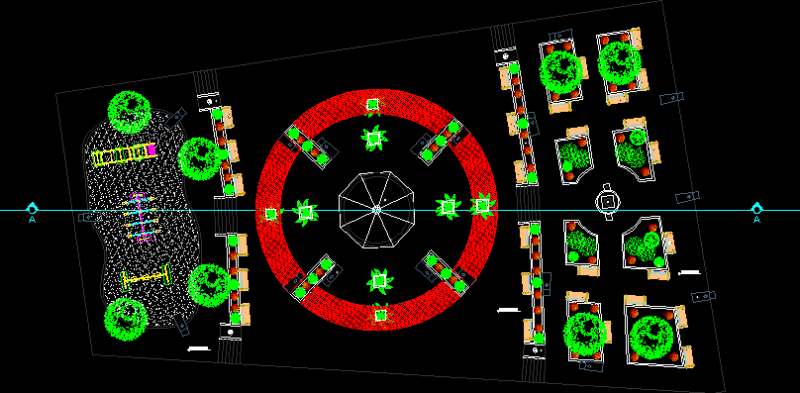 Central Park Guananito DWG Block for AutoCAD
