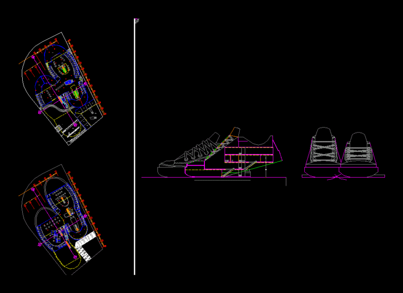 Centro Comercial Stepmall DWG Block for AutoCAD