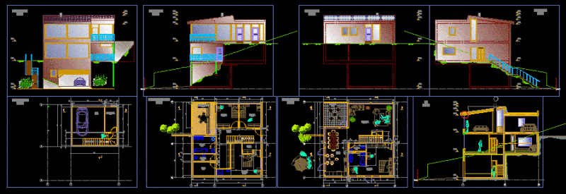 Chables Haus B DWG Block for AutoCAD