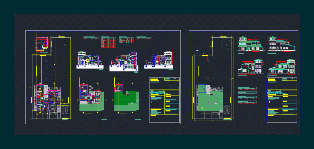 Chalet DWG Block for AutoCAD